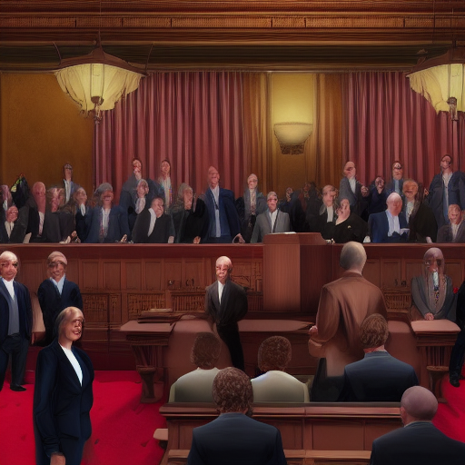 Chamberlain, dressed in a suit and standing behind a podium, is flanked by members of Parliament as he delivers his speech. The faces of the crowd behind him reflect a mix of fear and determination as they wait to see what happens next in this dangerous game of politics and power.